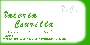 valeria csurilla business card